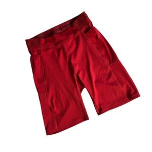 Gymshark Training Brandmark Cycling Bike Shorts Salsa Red Womens Size Medium‎